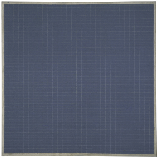 Agnes Martin, 'Night Sea,' 1963; The Doris and Donald Fisher Collection at the San Francisco Museum of Modern Art.