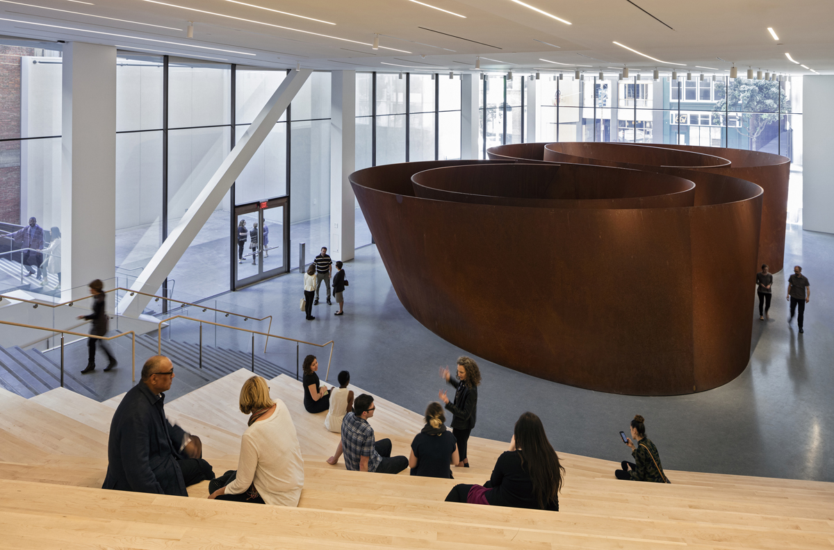 Roberts Family Gallery at SFMOMA, featuring Richard Serra’s 'Sequence,' 2006.