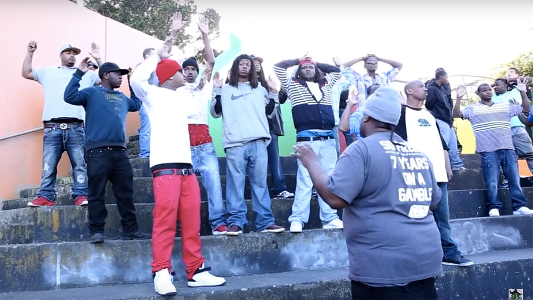 The set of the Yung Lott video shoot, March 8, 2015.