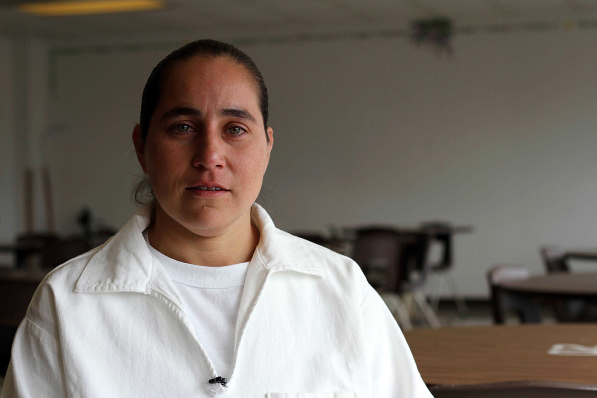 Anna Vasquez in the Hobby Prison Unit.