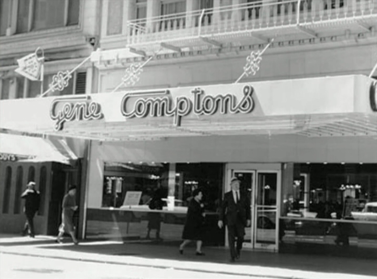 Still from 'Screaming Queens.' One of the San Francisco Compton's Cafeteria chain locations.