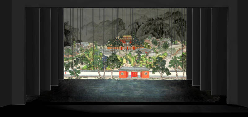 Set design for the new opera ‘Dream of the Red Chamber,’ premiering in September at San Francisco Opera