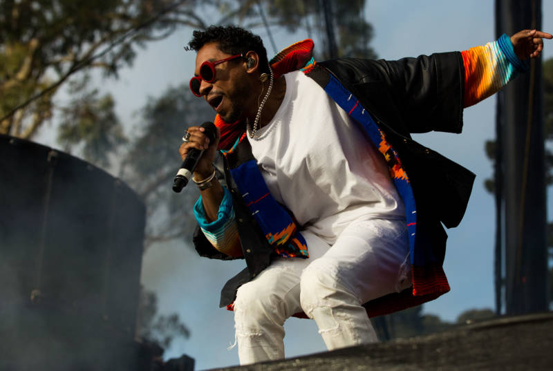 Miguel performs at the 2016 Outside Lands Festival in Golden Gate Park.