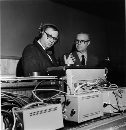 Rudy Van Gelder and Blue Note co-founder Alfred Lion.