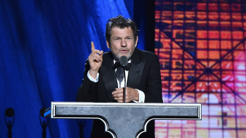 Jann Wenner speaks onstage during the 30th Annual Rock And Roll Hall Of Fame Induction Ceremony at Public Hall on April 18, 2015 in Cleveland, Ohio.  
