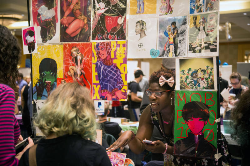 The Small Press Expo holds a yearly lottery for some of the tables, which allows for new artists to exhibit.