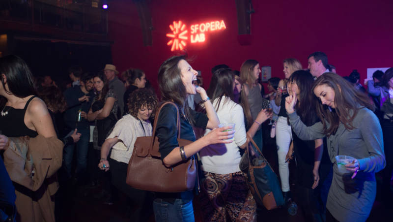 Fans get their opera on at a recent SF Opera Lab event in San Francisco.