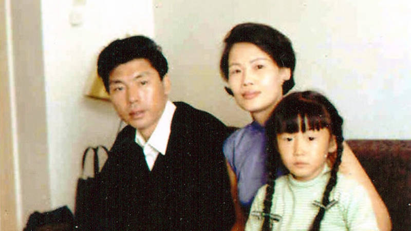 The Yang family, early upon their arrival in San Francisco in 1967, looking a little shell-shocked.