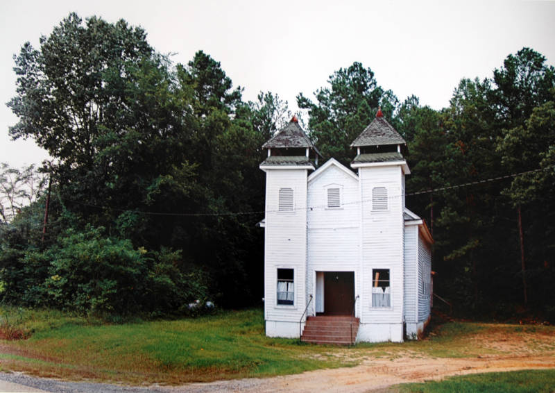 William Christenberry, Church, Sprott, Alabama, 1981.