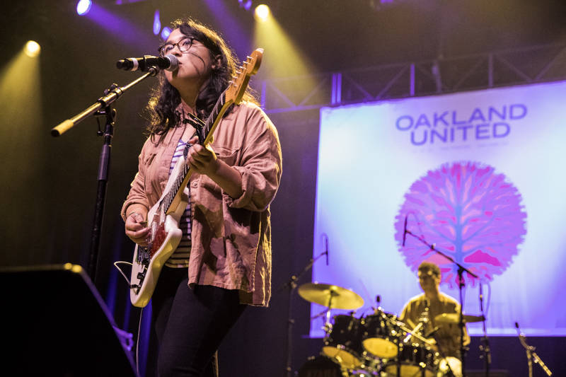 Jay Som performs at the Oakland United benefit at the Fox Theater on Dec. 14, 2016.