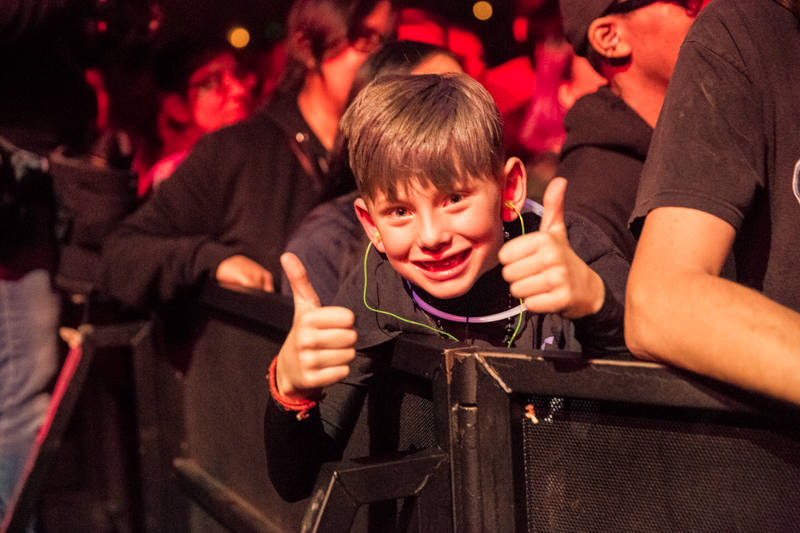 A young fan at the Oakland United benefit at the Fox Theater on Dec. 14, 2016. 