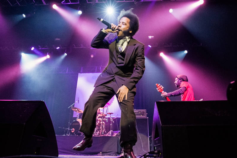 Boots Riley of The Coup performs at the Oakland United benefit at the Fox Theater on Dec. 14, 2016.