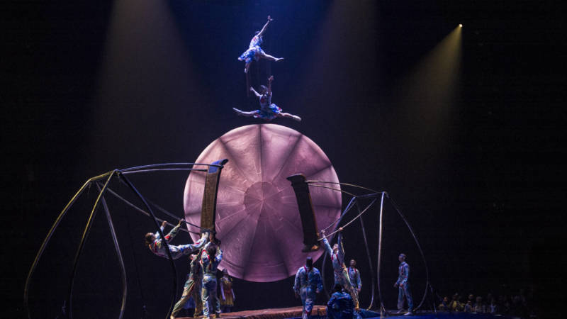 Some terrifying acrobatics in Cirque du Soleil's 'Luzia.'