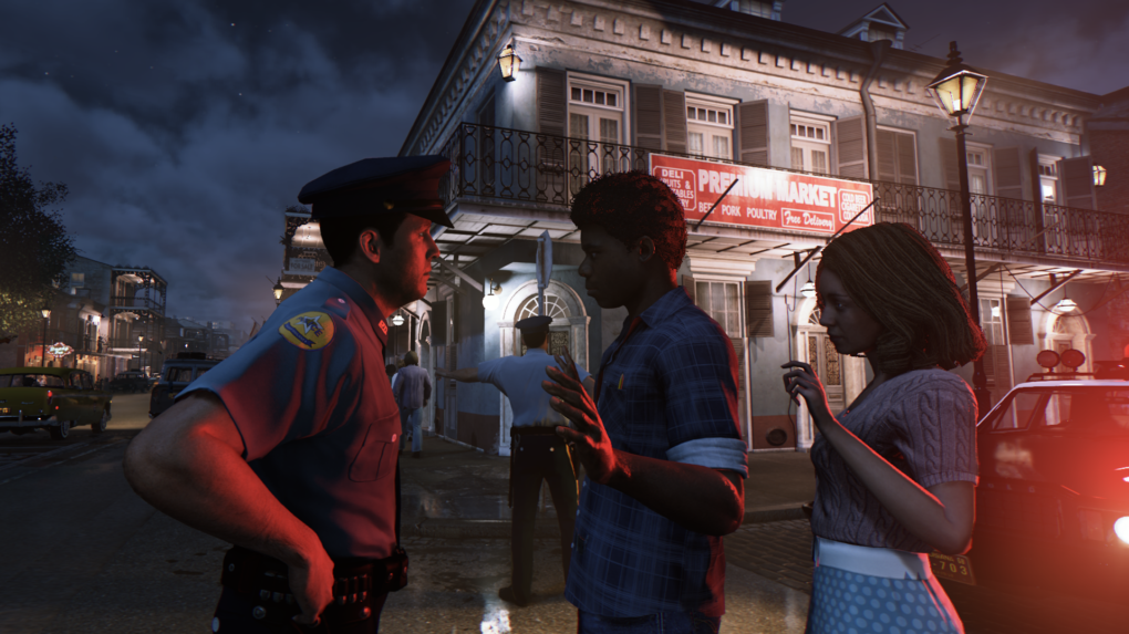 Throughout the game, players encounter instances of direct confrontations between law enforcement authorities and the black populace.