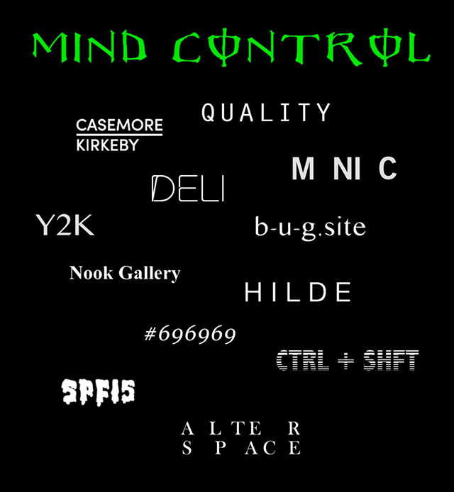 Mind Control at Alter Space, Jan. 12-15.