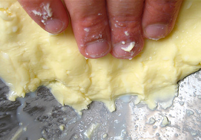  squeeze and knead butter