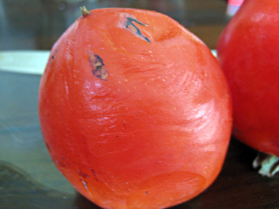 ripe hachiya persimmon