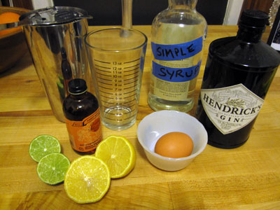 ingredients of gin fizz