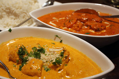 Chicken Korma and Tikka Masala