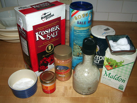 various types of salt 