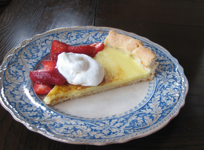 meyer lemon tart with berries