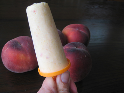 creamsicle with peaches