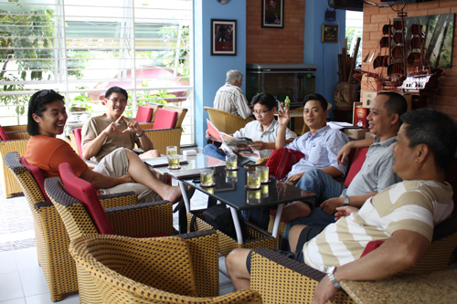 coffee time at trung nguyen