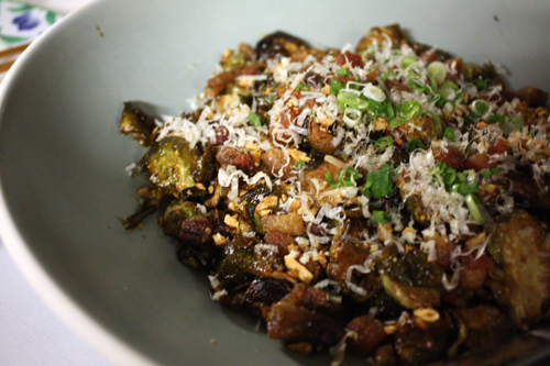 Dennis Lee Namu Brussels Sprouts with Bonito Flakes