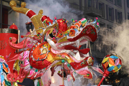 Chinese New Year Golden Dragon
