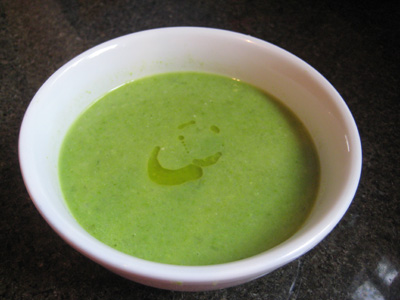 frozen pea soup