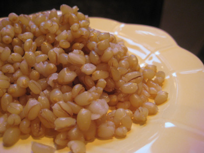 cooked wheat berries