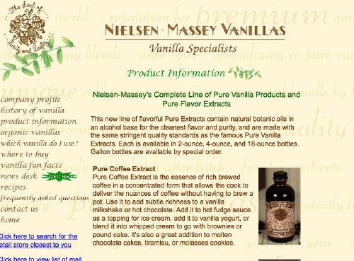 Nielson Massey extracts
