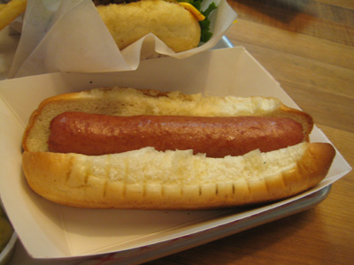 naked hot dog