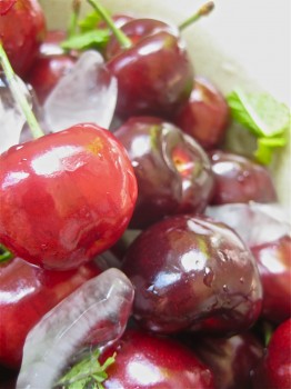 Bowl of Iced Cherries