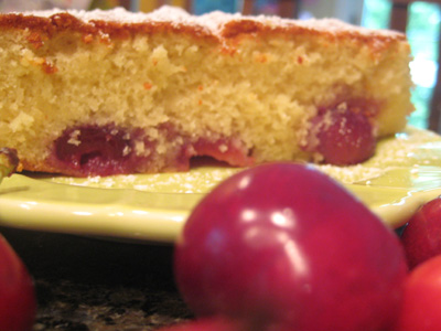 cherry almond cake