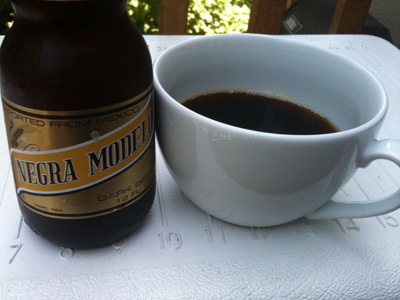 beer and coffee