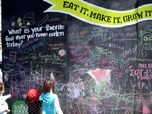 chalkboard eat it. make it. grow it