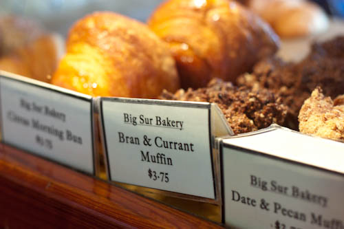 breakfast pastries at Big Sur Bakery
