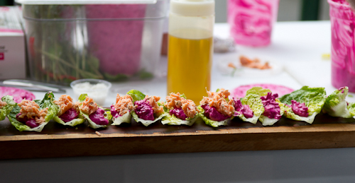 Beet Tzatzkiki & Smoked Trout Lettuce Cups_Starbelly