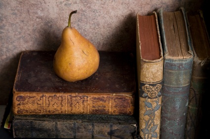 books with pear