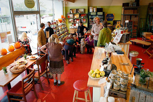 Happy Girl Kitchen Co. cafe in October. Photo: Courtesy of Happy Girl Kitchen
