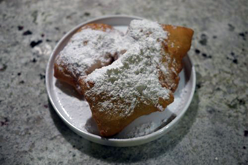 beignets on plate