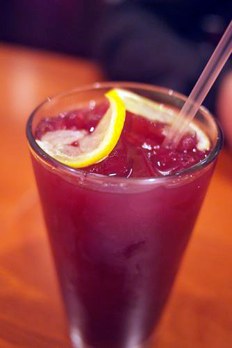 yerba mate blueberry lemonade at Source