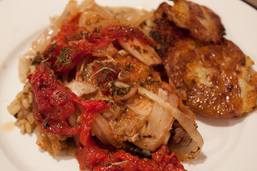 Baked Chicken Tuscan Style