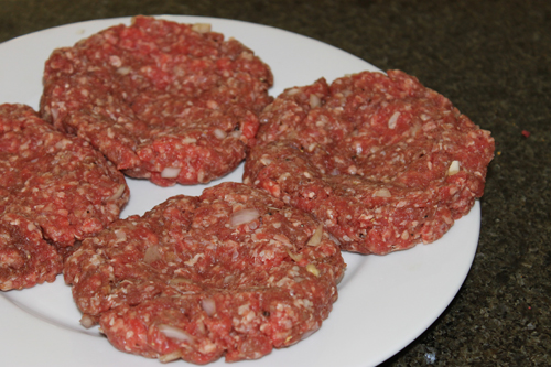 burgers ready for the grill