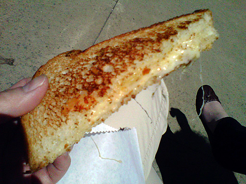 3 Cheese - grilled cheese sandwich