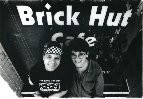 Sharon Davenport and Joan Antonuccio at The Brick Hut Cafe. Photo: Ace Morgan