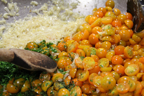 Cherry Tomatoes with Pluck and Feather Farm Oregano. Photo: The Perennial Plate