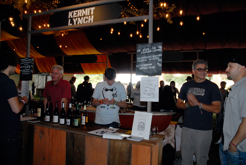 Kermit Lynch booth at Wine Lands. Photo by Wendy Goodfriend