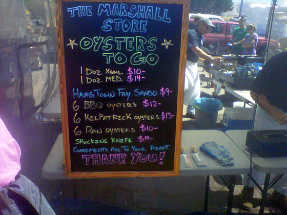 Marshall Oysters